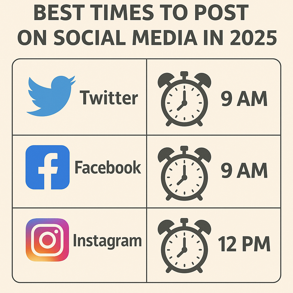 Best Time For Posting On Social Media Platforms  